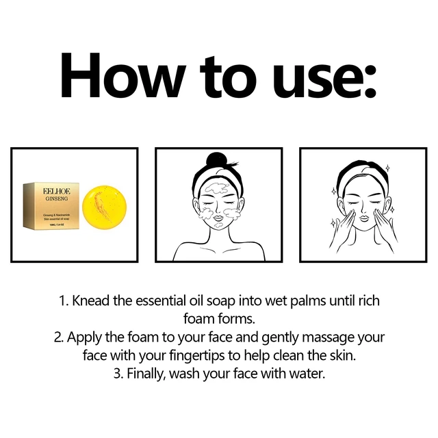Alt view image 6 of 6 - Hydrating & Cleansing, Acne Fading, Ginseng Oil Soap for Skin Barrier Repair