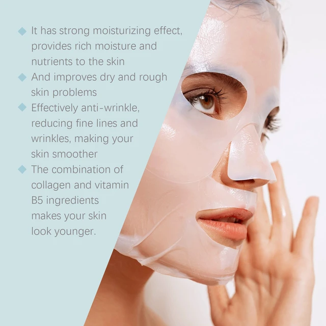 Alt view image 4 of 6 - Collagen B5 Hydrating Facial Mask - Boxed Triple Action Skin Moisturizing Care