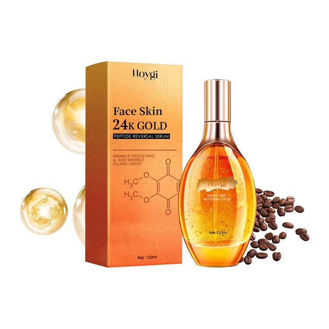 Alt view image 7 of 7 - 24K Gold Peptide Revitalizing Serum Hydrating Firming Anti-Wrinkle Age-Defying Essence