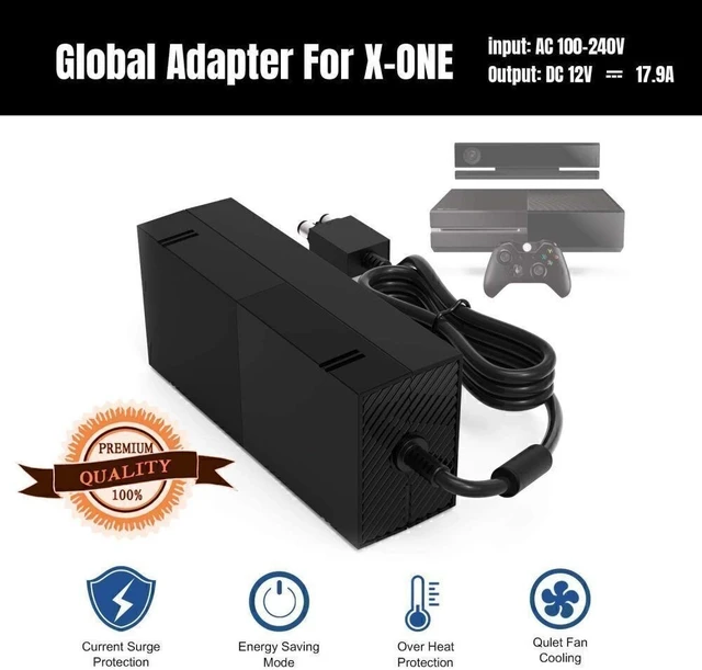 Alt view image 2 of 7 - New For Microsoft Xbox One Console AC Adapter Brick Charger Power Supply Cord US