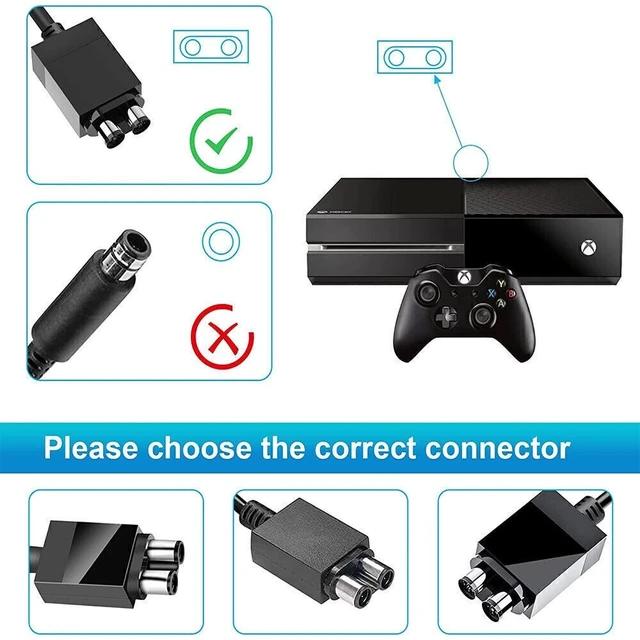 Alt view image 4 of 7 - New For Microsoft Xbox One Console AC Adapter Brick Charger Power Supply Cord US