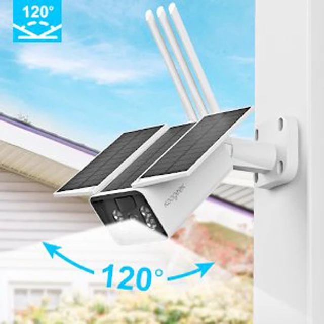 Alt view image 3 of 7 - 1080P Solar Security Camera Outdoor WiFi IP67 Wire-Free Motion Light PIR CCTV