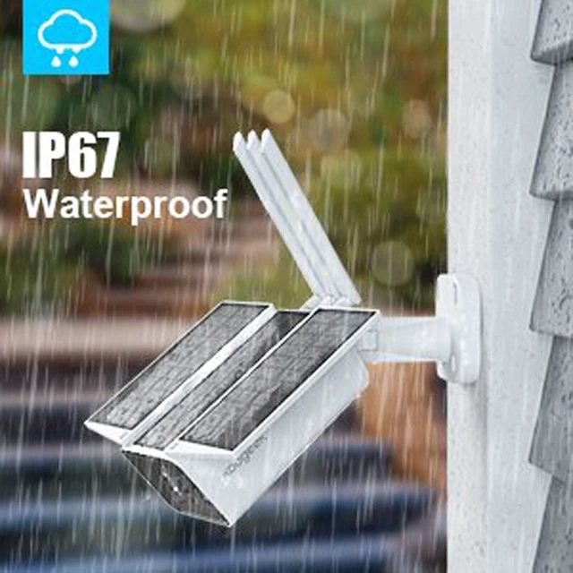 Alt view image 4 of 7 - 1080P Solar Security Camera Outdoor WiFi IP67 Wire-Free Motion Light PIR CCTV