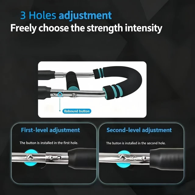 Alt view image 5 of 7 - Twister Arm Trainer Adjustable Chest Exerciser Upper Body Workout Men Women Home