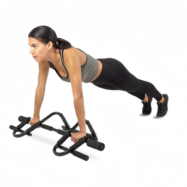 Alt view image 7 of 7 - Doorway Chin Up Bar Pull Up Bar Sit Up Mutil-Function Home Gym 440 lb Capacity