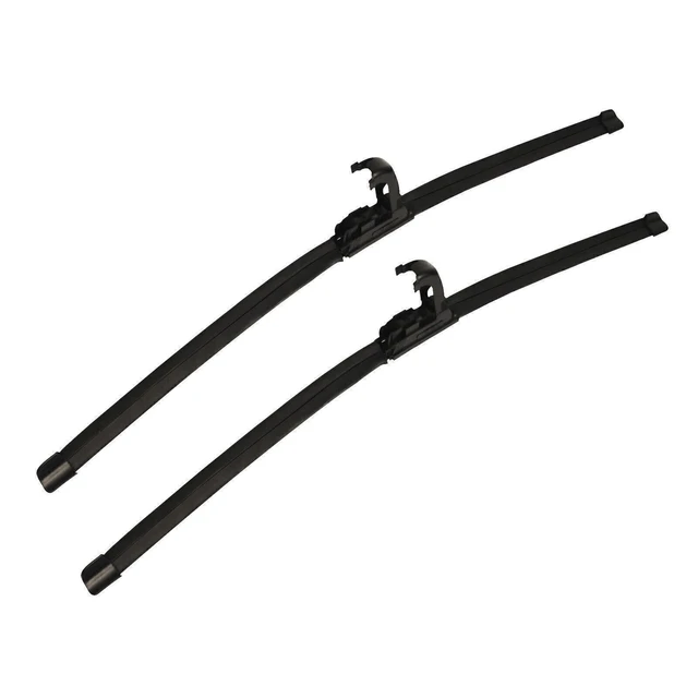 Alt view image 3 of 6 - Set of 2 Front Windshield Wiper Blades 22" & 22" J-Hook Bracketless All Season