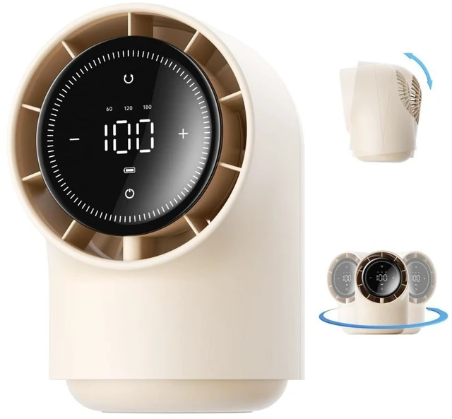 Main image of 8000mAh Rechargeable Desk Fan Quiet Oscillating Portable USB Table Office Fan