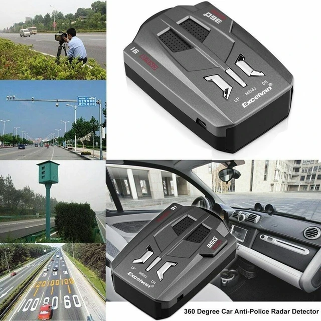 Alt view image 2 of 7 - Car Trucker Speed Voice Alert Warning 16 Band 360 Degree V9 Laser Radar Detector