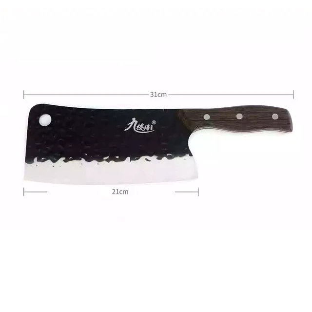 Alt view image 4 of 5 - Heavy Duty Meat Bone Cleaver Knife Effortless Meat & Bone Cutting for Kitchen