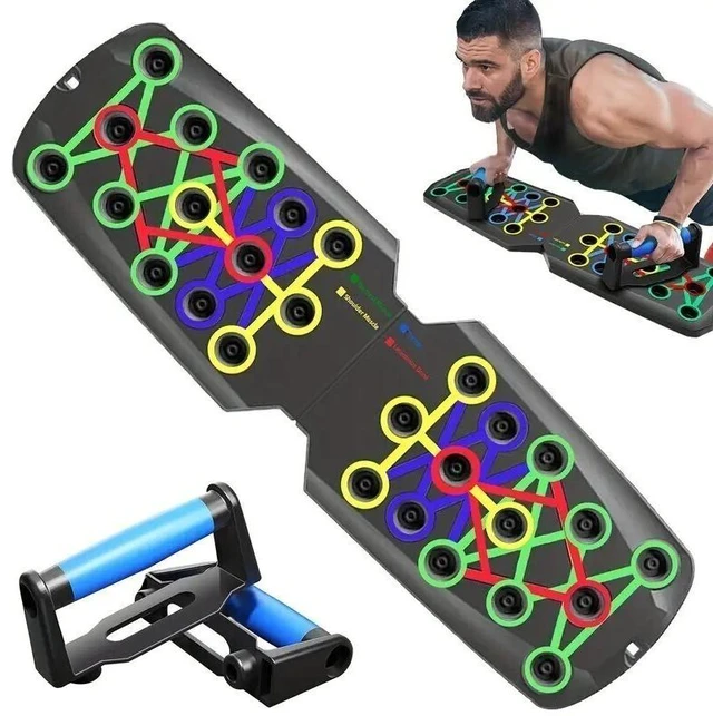Main image of 28 in 1 Push Up Rack Board System Fitness Workout Train Home Gym Exercise Stands
