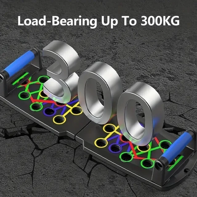 Alt view image 3 of 7 - 28 in 1 Push Up Rack Board System Fitness Workout Train Home Gym Exercise Stands