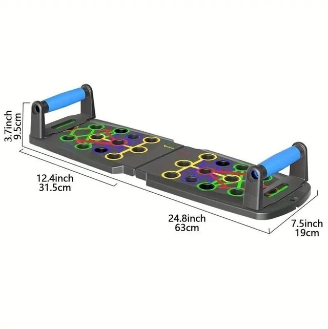 Alt view image 5 of 7 - 28 in 1 Push Up Rack Board System Fitness Workout Train Home Gym Exercise Stands