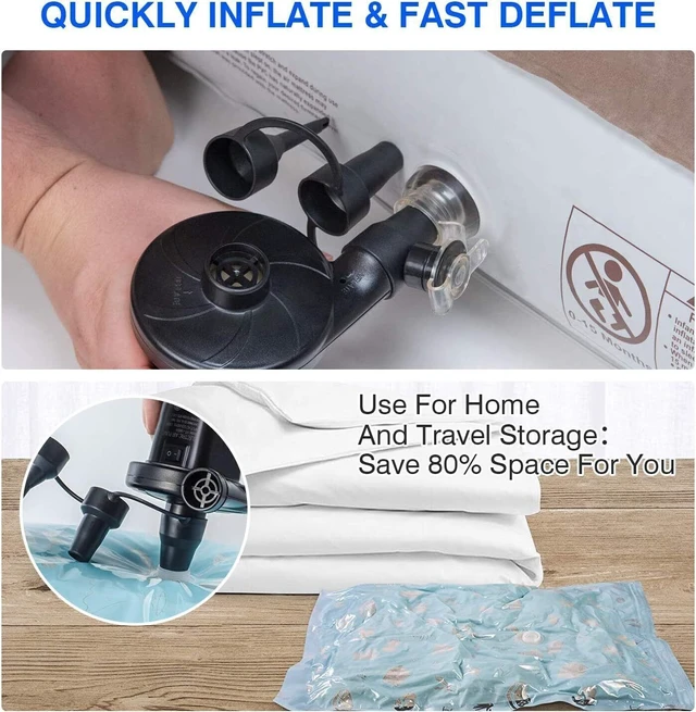 Alt view image 5 of 6 - 12V Electric Air Pump for Inflatables, Air Mattress, Pool Raft Bed, Boat, Fast