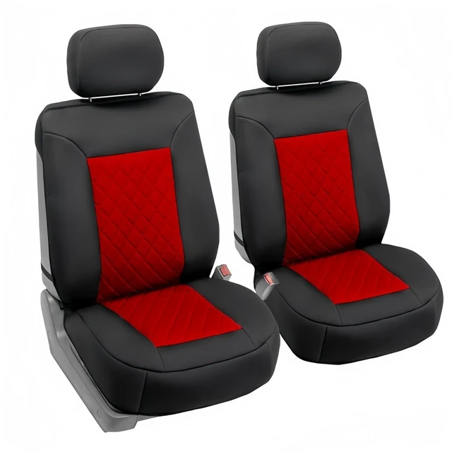 Main image of For Toyota Honda Car Seat Cover 2-Seats Front Rear Cushion + 2 Head Rest Covers