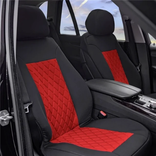 Alt view image 3 of 6 - For Toyota Honda Car Seat Cover 2-Seats Front Rear Cushion + 2 Head Rest Covers