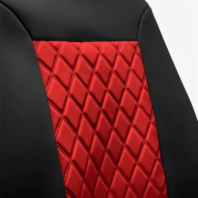 Alt view image 4 of 6 - For Toyota Honda Car Seat Cover 2-Seats Front Rear Cushion + 2 Head Rest Covers