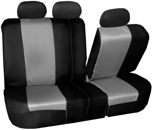 Alt view image 2 of 7 - Breathable Twill Rear Bench Car Seat Cover Split 60/40 Protector For Honda