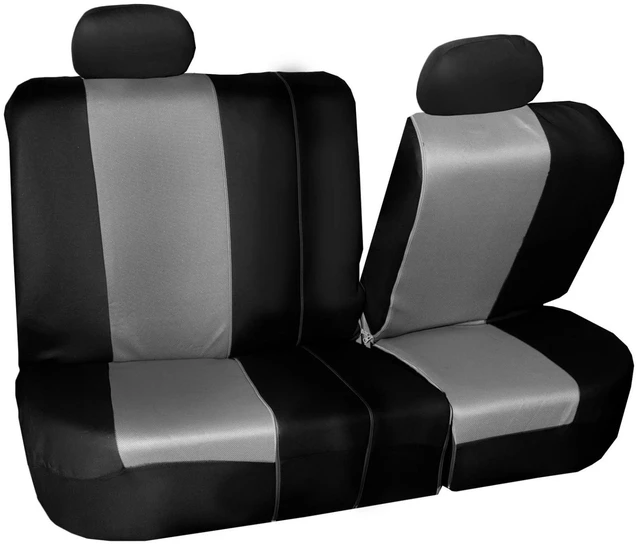 Alt view image 5 of 7 - Breathable Twill Rear Bench Car Seat Cover Split 60/40 Protector For Honda