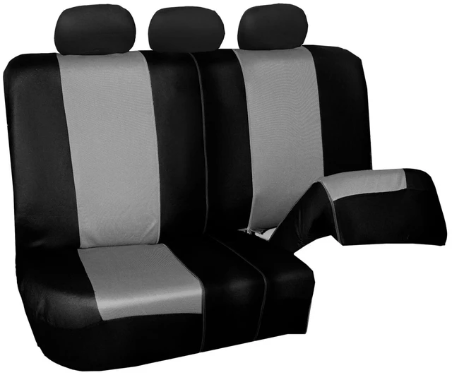 Alt view image 4 of 7 - Breathable Twill Rear Bench Car Seat Cover Split 60/40 Protector For Honda