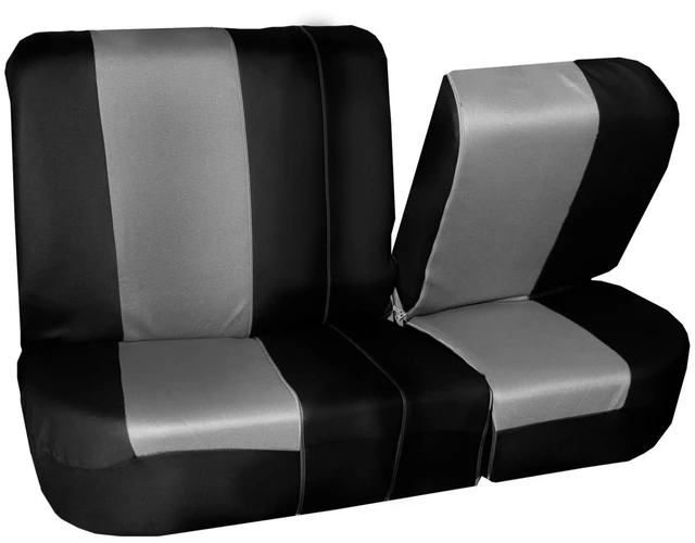 Alt view image 6 of 7 - Breathable Twill Rear Bench Car Seat Cover Split 60/40 Protector For Honda