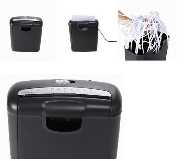 Alt view image 2 of 5 - 6-Sheet Strip-Cut CD and Credit Card Shredder 10L for Home and Office Safety