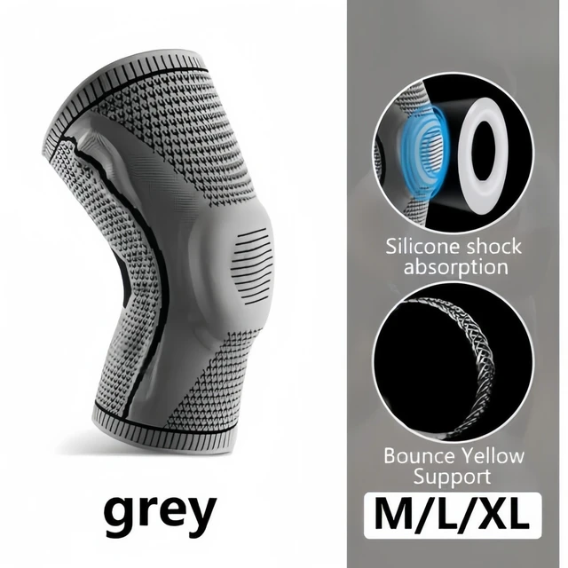 Alt view image 4 of 7 - Knee Sleeves Compression Brace Support Sport Joint Injury Pain Arthritis Relief