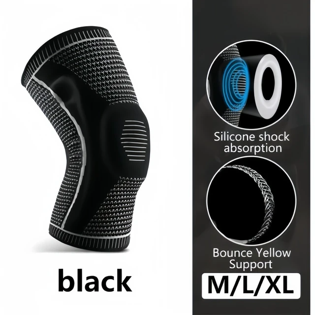 Alt view image 6 of 7 - Knee Sleeves Compression Brace Support Sport Joint Injury Pain Arthritis Relief