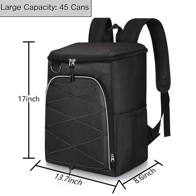 Alt view image 6 of 7 - 35L Insulated Cooler Backpack Leakproof Soft Cooler Bag for Lunch Picnic Fishing