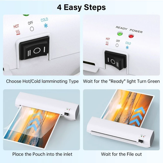 Alt view image 5 of 7 - 100pcs Laminating Sheets A4/A5/A6 Thermal Laminating Machine for School Office