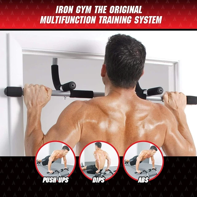 Alt view image 2 of 7 - Pull Up Bar for Doorway Heavy Duty Adjustable Chin Up Bar Home Gym Workout 330lb
