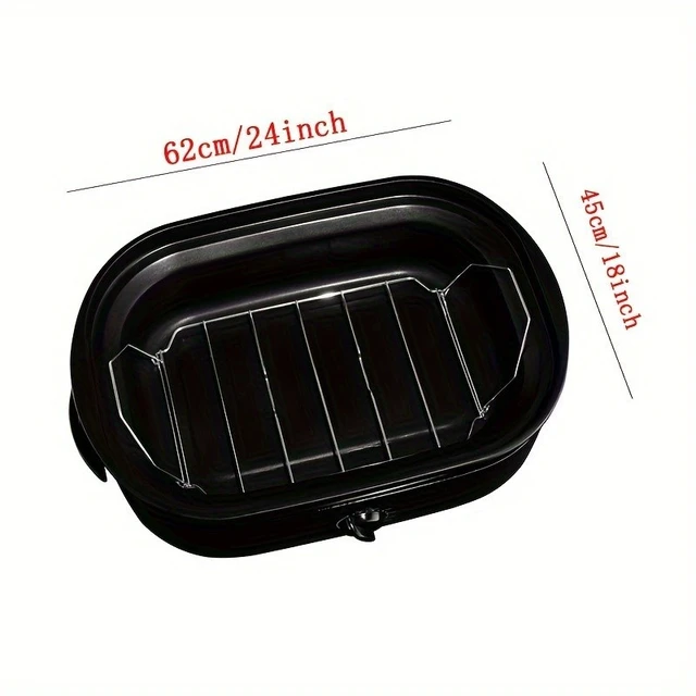 Alt view image 4 of 7 - 16QT Electric Roaster Oven w/ Lid Slow-cooked Turkey Roaster with Defrost/ Warm