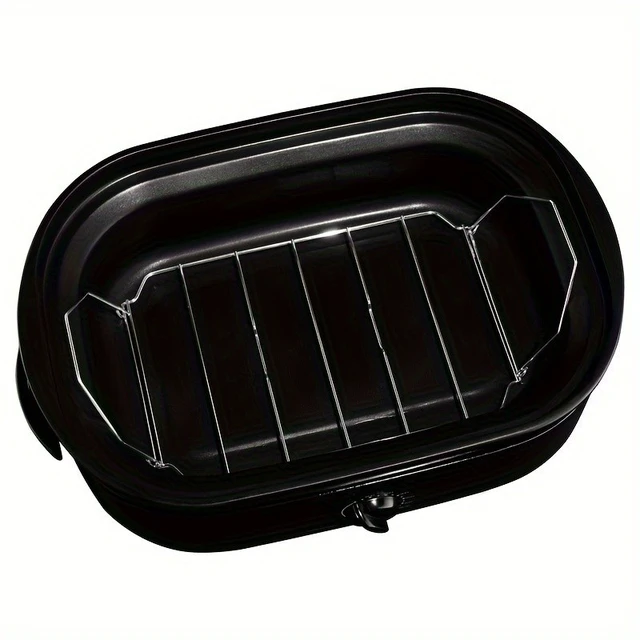 Alt view image 6 of 7 - 16QT Electric Roaster Oven w/ Lid Slow-cooked Turkey Roaster with Defrost/ Warm