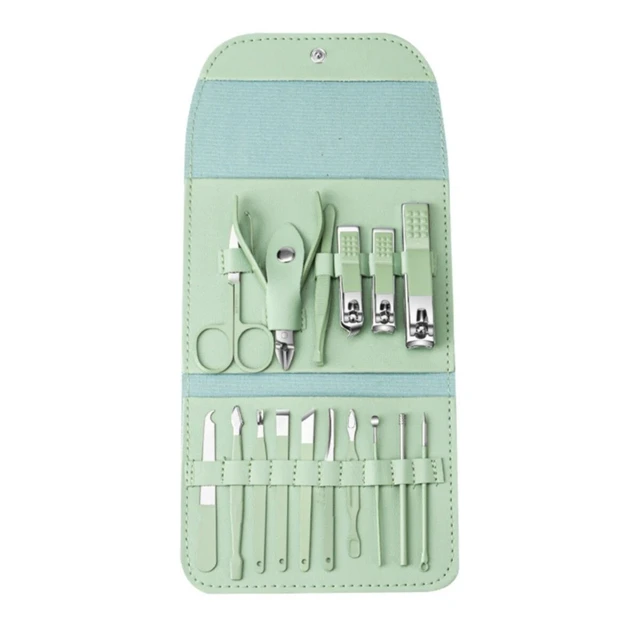 Alt view image 6 of 7 - 16PCS Stainless Steel Nail Clipper Grooming Kit Pedicure Kit Manicure Set