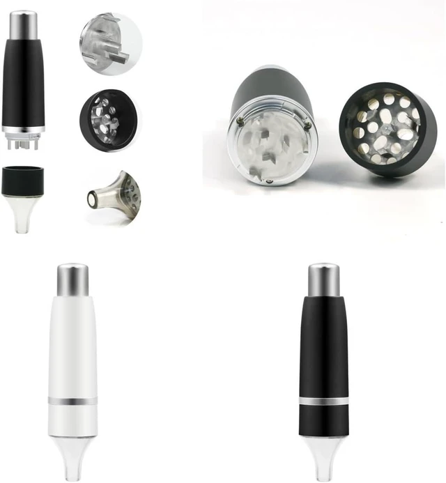 Alt view image 4 of 6 - Manual Coffee Bean Grinder, Portable Hand Crank Mill, Manual Aluminum Alloy Grinder. It is a detachable and washable one-handed grinder. Automatic Connector Roller (Black)