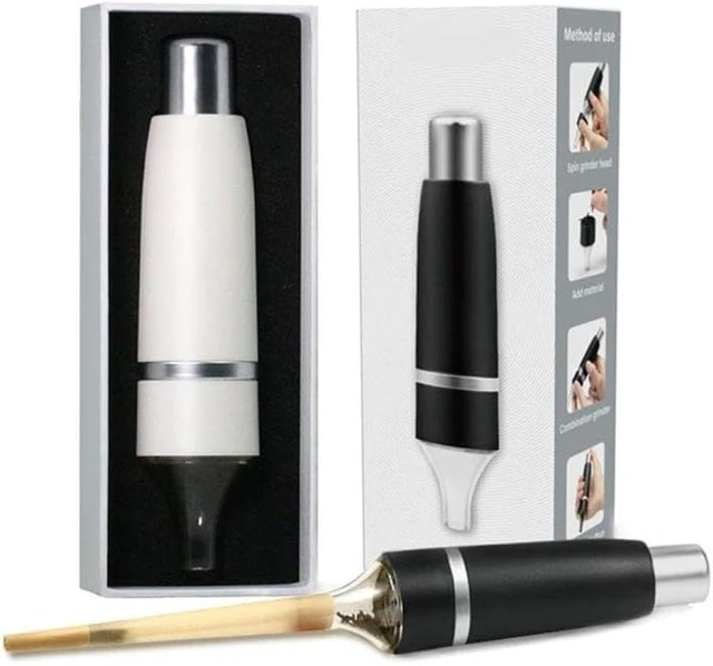 Alt view image 6 of 6 - Manual Coffee Bean Grinder, Portable Hand Crank Mill, Manual Aluminum Alloy Grinder. It is a detachable and washable one-handed grinder. Automatic Connector Roller (Black)