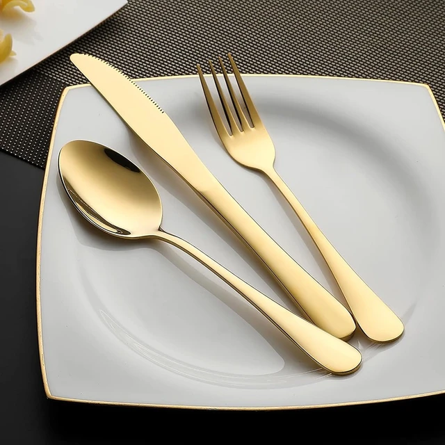 Alt view image 7 of 7 - Portable Utensils Travel Camping Cutlery Set 8 PCS Knife Fork Spoon with Case