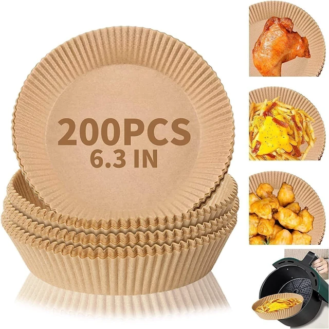 Main image of 200Pcs Air Fryer Paper Liners PREMIUM QUALITY Non-stick Disposable for All Air Fryers