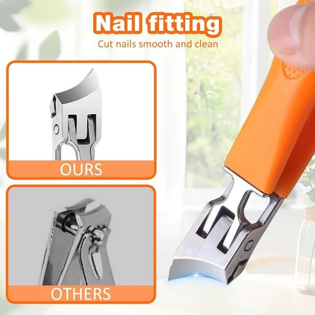 Alt view image 6 of 7 - 2025 Wide Jaw Opening Anti-Splash Slanted Nail Clipper, Curved Nail Clipper