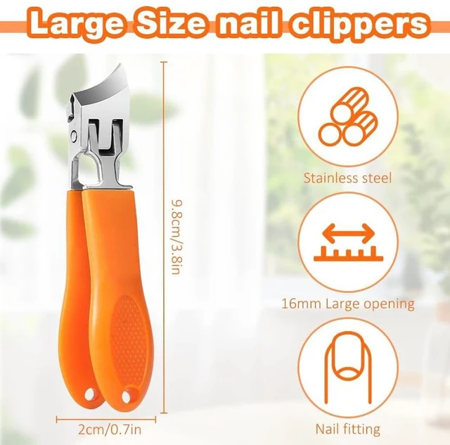 Alt view image 7 of 7 - 2025 Wide Jaw Opening Anti-Splash Slanted Nail Clipper, Curved Nail Clipper