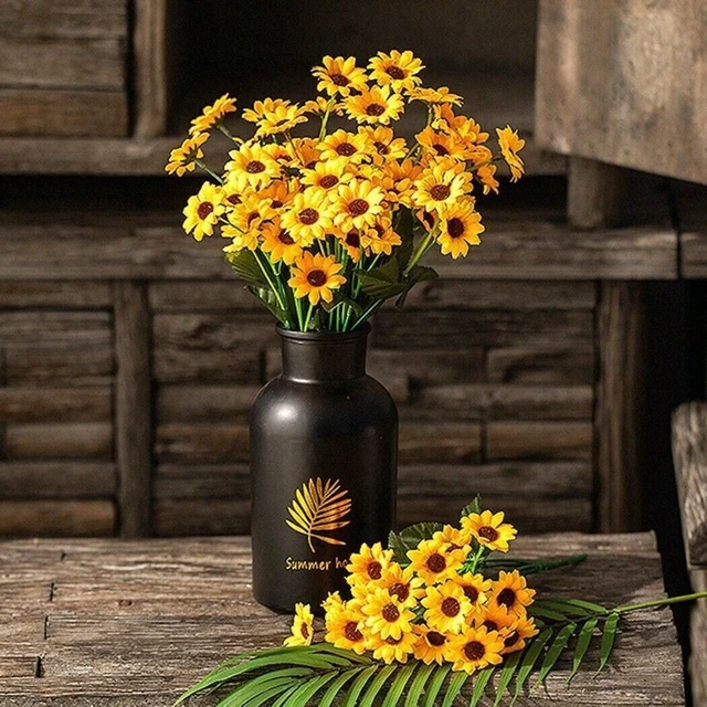 Alt view image 7 of 7 - 26-Head Artificial Sunflower Silk Fake Flowers Bouquet Wedding Floral Home Decor