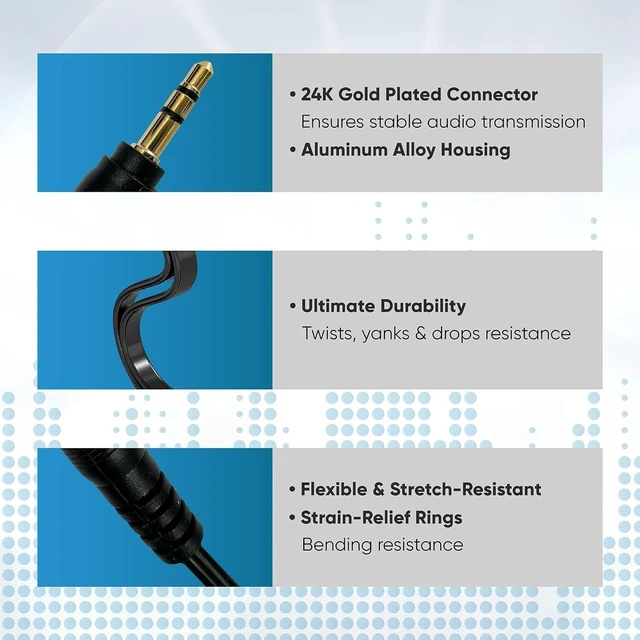 Alt view image 7 of 7 - 3.5mm AUX Audio Earphone Splitter 1 Male to 2 Female Gold Plated Headphone Cable