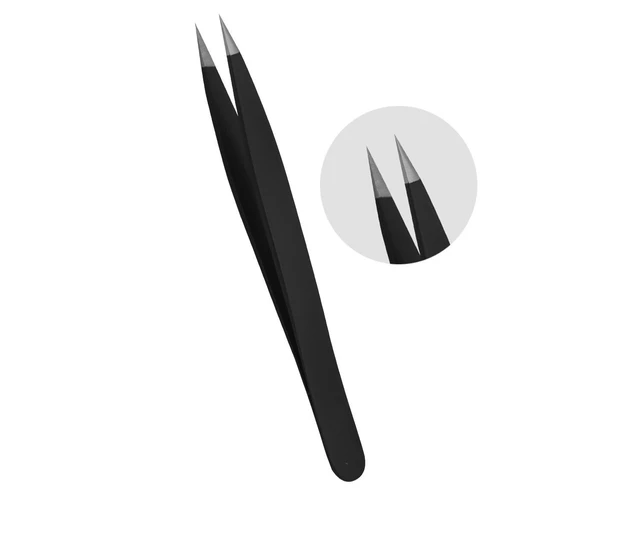 Alt view image 3 of 7 - New Eyebrow Tweezers Set Professional Hair Pluckers Professional Beauty 4pcs Kit