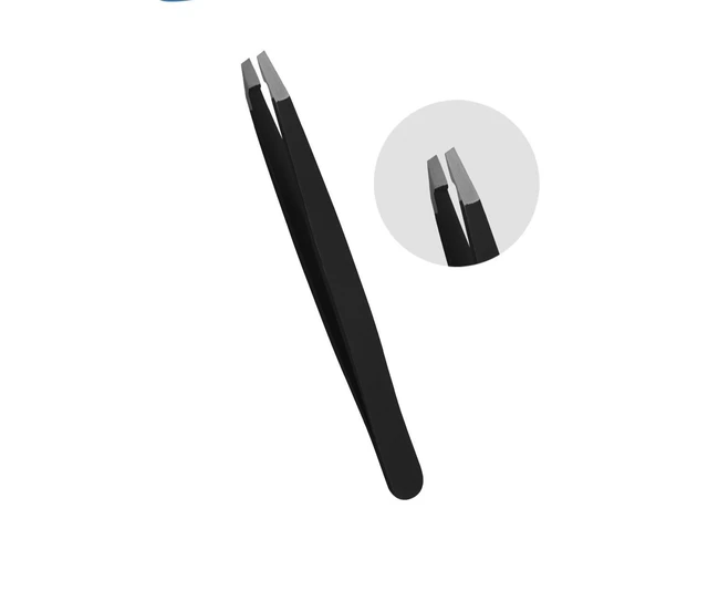 Alt view image 4 of 7 - New Eyebrow Tweezers Set Professional Hair Pluckers Professional Beauty 4pcs Kit