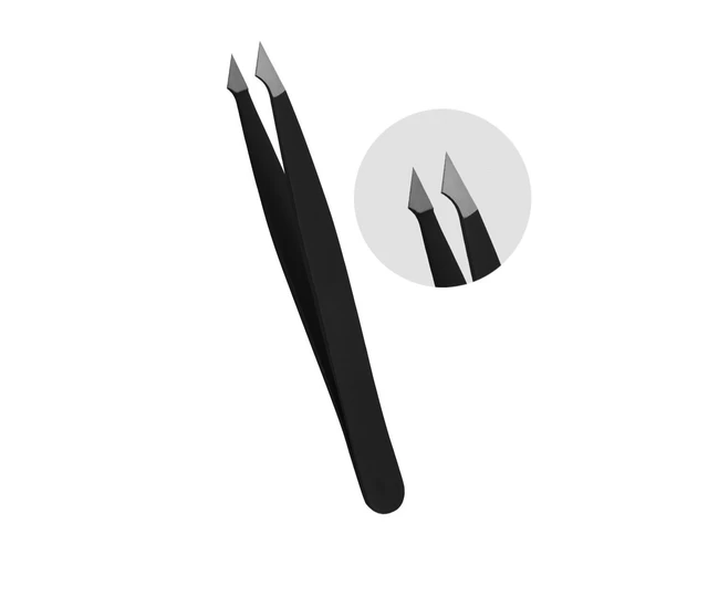 Alt view image 5 of 7 - New Eyebrow Tweezers Set Professional Hair Pluckers Professional Beauty 4pcs Kit