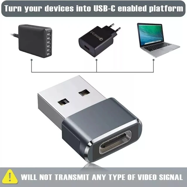 Alt view image 6 of 7 - USB C Female to USB A Male Adapter Converter for iPhone 17 Samsung GPS Universal
