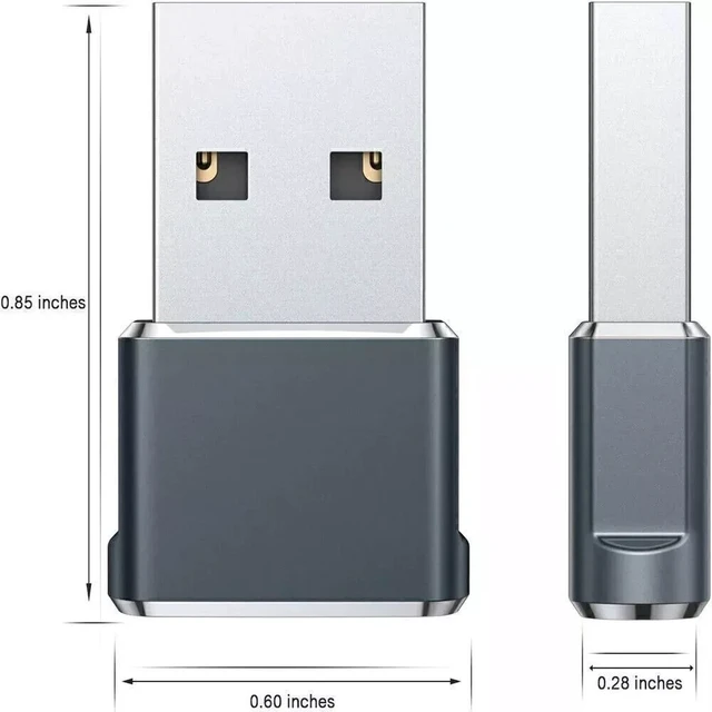 Alt view image 7 of 7 - USB C Female to USB A Male Adapter Converter for iPhone 17 Samsung GPS Universal