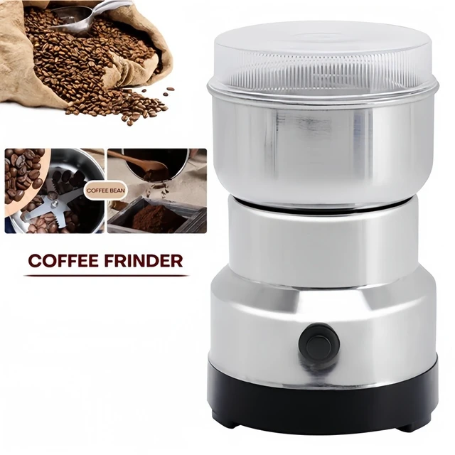 Alt view image 4 of 6 - Electric Coffee Bean Grinder Stainless Spice Nut Herb Seed Crusher Mill Blender