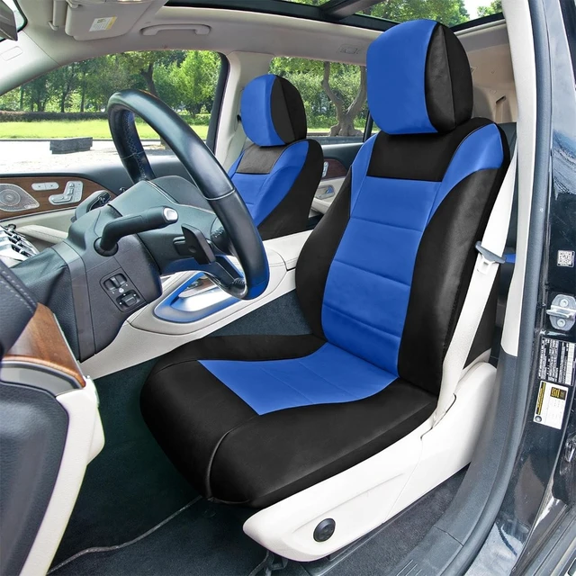 Alt view image 2 of 6 - Full Set Faux Leather Car Seat Covers for Low Back Front Seat Covers for SUV