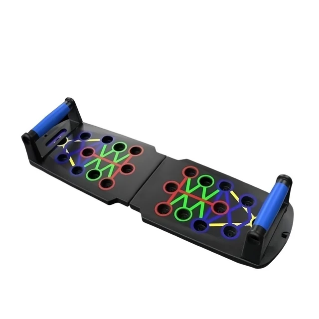 Alt view image 3 of 7 - 28-in-1 Push Up Rack Board System w/ Counter Fitness Home Gym Exercise Stands