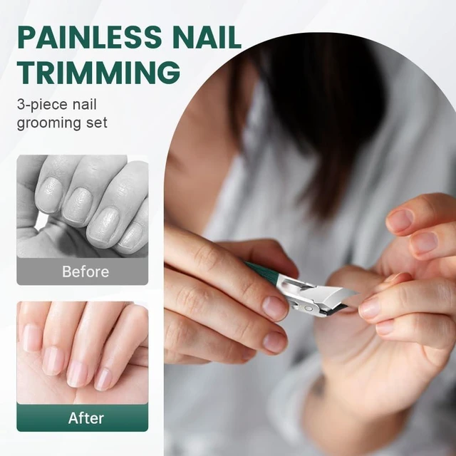 Alt view image 2 of 7 - Wide Jaw Opening Anti-Splash Slanted Nail Clipper, Curved Nail Clipper AN